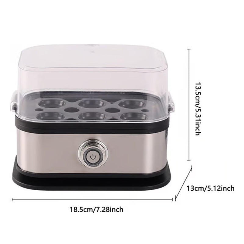 🥚 Πολυλειτουργικός ατμομάγειρας για αυγά με διαφανές καπάκι