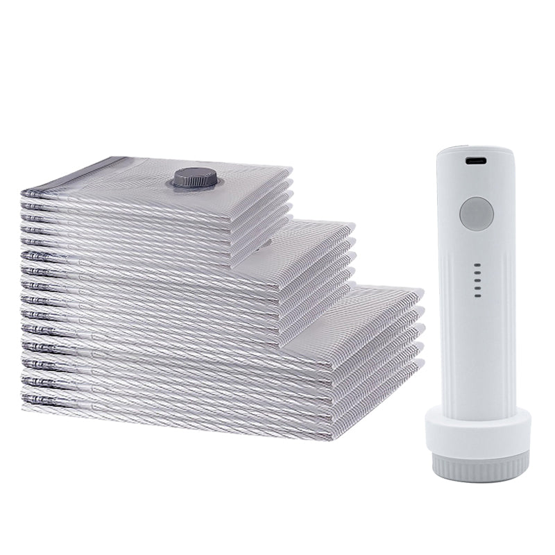 ✨📦 Σακούλες αποθήκευσης κενού αέρα — εξοικονομήστε 80% χώρο για τα πράγματά σας! 👕✨