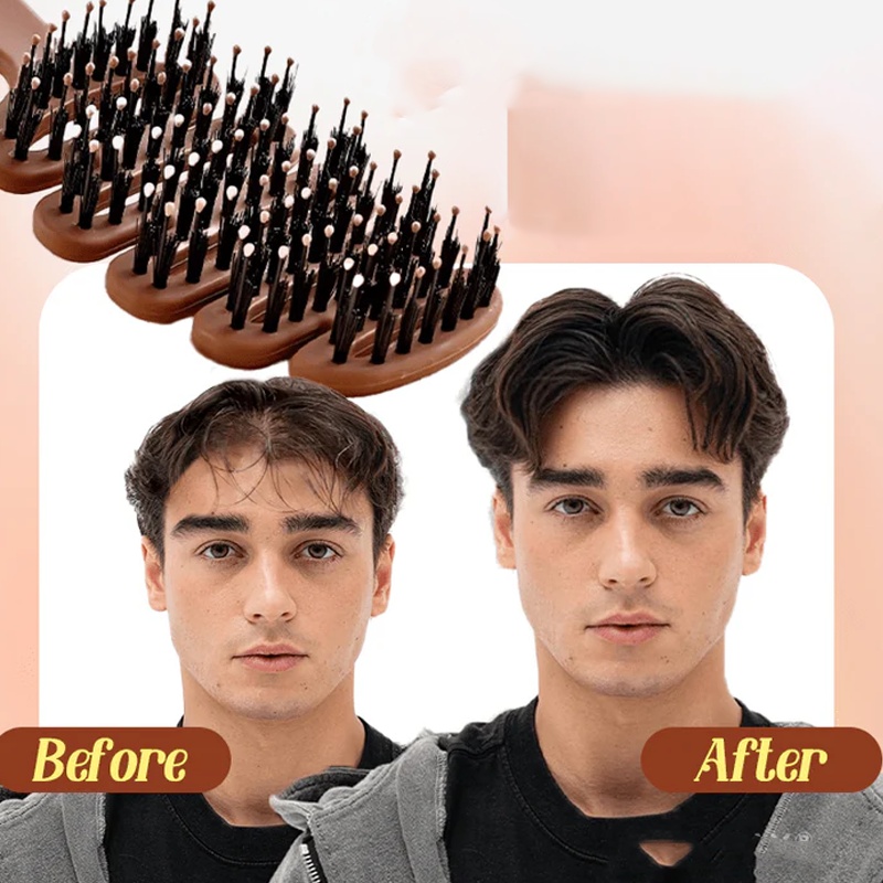 🪮Φυσική βούρτσα μαλλιών για απαλό μασάζ στο τριχωτό της κεφαλής για όγκο