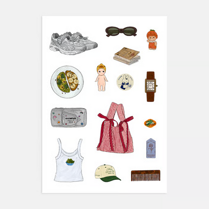 Βιβλίο Αυτοκόλλητων Αισθητικής Κοριτσίστικης Ηλικίας