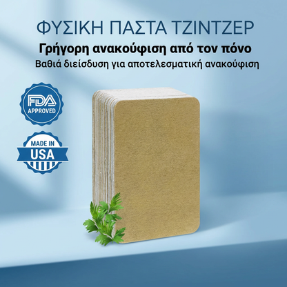 🌿 Πλάστρες Imbirowe Αντιπυρετικές ❄️🔥– Περιέχουν ισχυρή φυσική πάστα από εκχύλισμα τζίντζερ