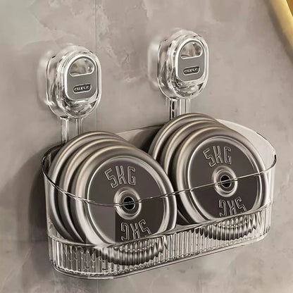 （🔥Αγοράστε 1, πάρτε 1 δωρεάν🔥）Επαναστατικός οργανωτής τοίχου με βεντούζα – Τέλεια τάξη στην κουζίνα και το μπάνιο!