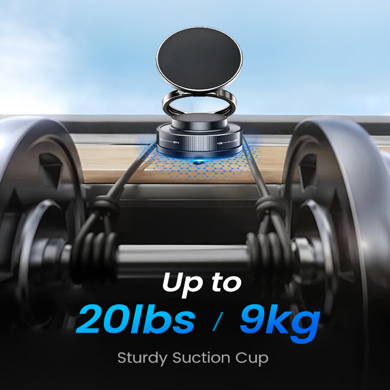 🔥 🔄360° Ρυθμιζόμενη μαγνητική βάση κενού για τηλέφωνο 📱🚗