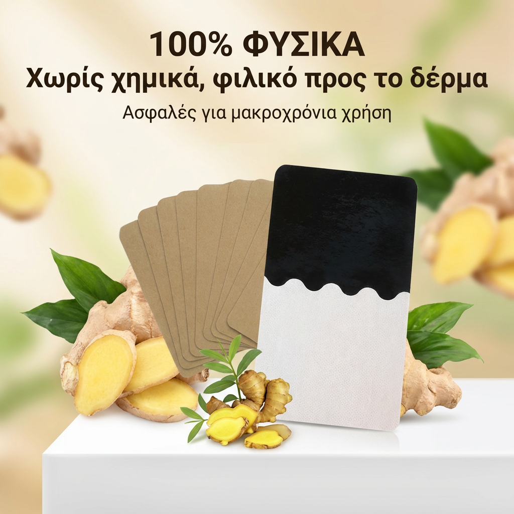 🌿 Πλάστρες Imbirowe Αντιπυρετικές ❄️🔥– Περιέχουν ισχυρή φυσική πάστα από εκχύλισμα τζίντζερ