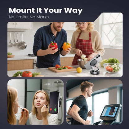 🔥 🔄360° Ρυθμιζόμενη μαγνητική βάση κενού για τηλέφωνο 📱🚗