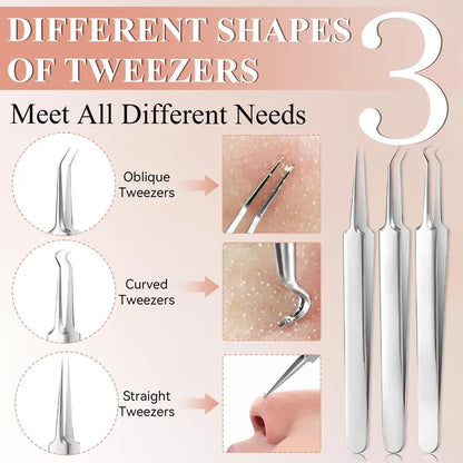 Σετ καθαρισμού προσώπου από γερμανικό κράμα τιτανίου ✨ ανοξείδωτο ατσάλι