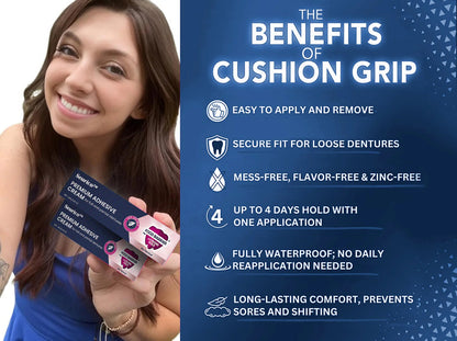 （🔥Αγοράστε 1 και πάρτε 1 δωρεάν🔥）Θερμοπλαστική κόλλα οδοντοστοιχιών AdhereDent, μόνιμη συγκράτηση οδοντοστοιχιών