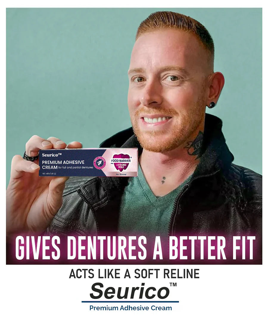 （🔥Αγοράστε 1 και πάρτε 1 δωρεάν🔥）Θερμοπλαστική κόλλα οδοντοστοιχιών AdhereDent, μόνιμη συγκράτηση οδοντοστοιχιών