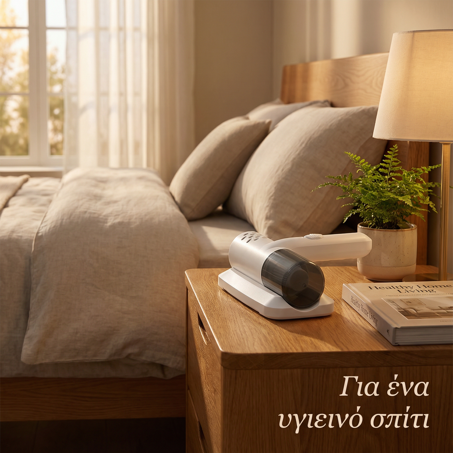 Ασύρματη ηλεκτρική σκούπα UV – Εξαλείφει τα βακτήρια και τα ακάρεα της σκόνης