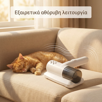 Ασύρματη ηλεκτρική σκούπα UV – Εξαλείφει τα βακτήρια και τα ακάρεα της σκόνης
