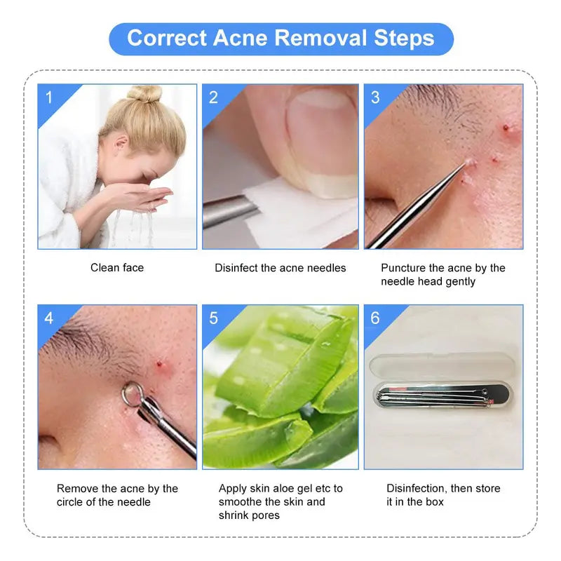 Σετ καθαρισμού προσώπου από γερμανικό κράμα τιτανίου ✨ ανοξείδωτο ατσάλι