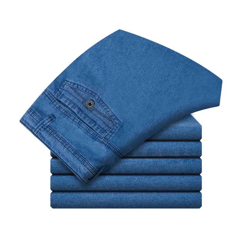 🔥Ανδρικό τζιν με υψηλή μέση και ίσια γραμμή