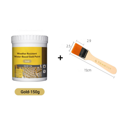 💛Αδιάβροχη βαφή χρυσού με βάση το νερό