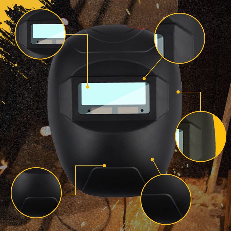 Ελαφριά ανθεκτική μάσκα συγκόλλησης 2 σε 1 και γυαλιά ασφαλείας