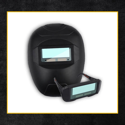 Ελαφριά ανθεκτική μάσκα συγκόλλησης 2 σε 1 και γυαλιά ασφαλείας