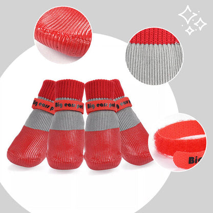 【🐶 Επιλογή χαριτωμένων κατοικίδιων】🎉 8 ζευγάρια αντιολισθητικές αδιάβροχες κάλτσες για σκύλους