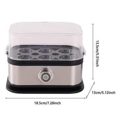 🥚 Πολυλειτουργικός ατμομάγειρας για αυγά με διαφανές καπάκι