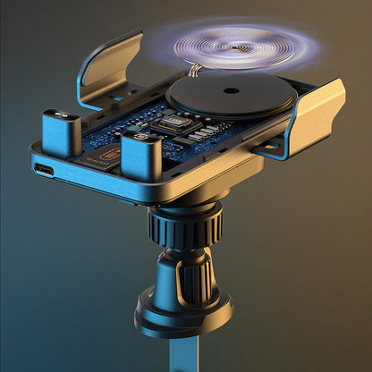 🔥🎁⚡ 📱Έξυπνη θήκη τηλεφώνου αυτοκινήτου 2 σε 1 και ασύρματος φορτιστής⚡