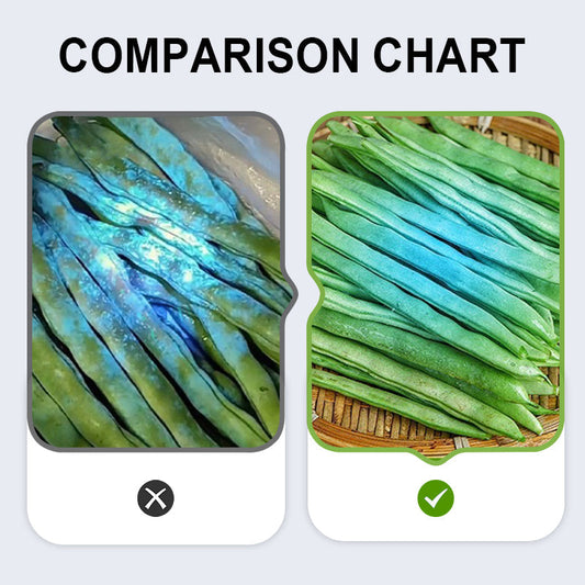 Μαύρος φακός υπεριώδους φωτός για επιθεώρηση λαχανικών 🔦🌿