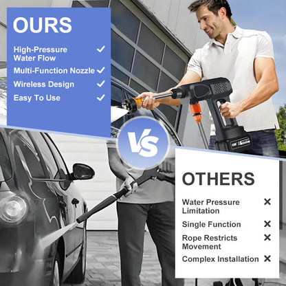 🚗 50% ΕΚΠΤΩΣΗ💦 Φορητός πλυντρίδα υψηλής πίεσης – πολυχρηστικός, ιδανικός για εξωτερικό καθαρισμό και οχήματα 🌟🔧