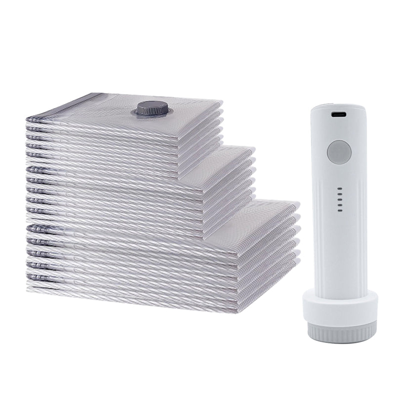 ✨📦 Σακούλες αποθήκευσης κενού αέρα — εξοικονομήστε 80% χώρο για τα πράγματά σας! 👕✨