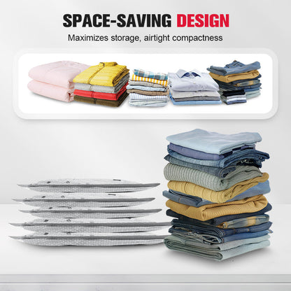 ✨📦 Σακούλες αποθήκευσης κενού αέρα — εξοικονομήστε 80% χώρο για τα πράγματά σας! 👕✨