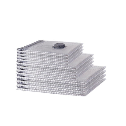 ✨📦 Σακούλες αποθήκευσης κενού αέρα — εξοικονομήστε 80% χώρο για τα πράγματά σας! 👕✨