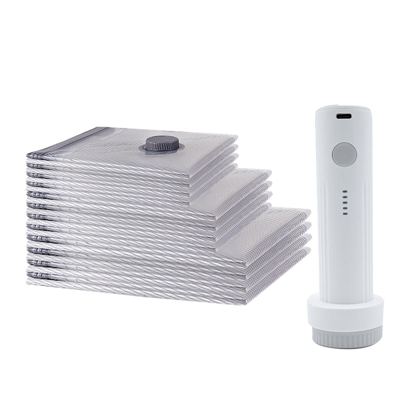 ✨📦 Σακούλες αποθήκευσης κενού αέρα — εξοικονομήστε 80% χώρο για τα πράγματά σας! 👕✨