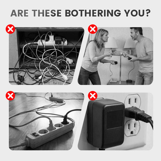 Έξυπνος προεκτατικός με θύρες USB (ευρωπαϊκό βύσμα)