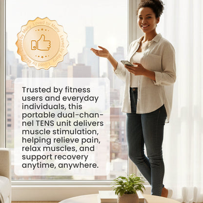🔥2026 Νέα άφιξη: Περιορισμένη προσφορά με έκπτωση 50%!🔥 Φορητός ηλεκτρομυοδιεγέρτης TENS δύο καναλιών