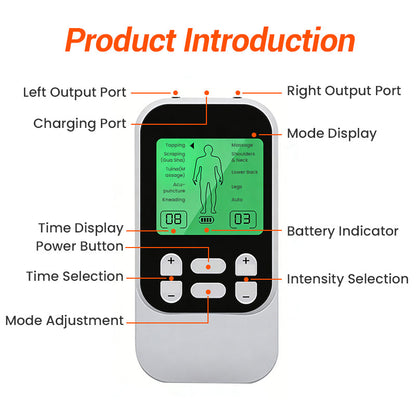 🔥2026 Νέα άφιξη: Περιορισμένη προσφορά με έκπτωση 50%!🔥 Φορητός ηλεκτρομυοδιεγέρτης TENS δύο καναλιών