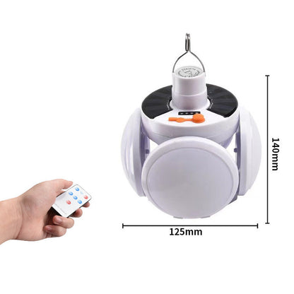 💡Φωτιστικό μπαλάκι πολυλειτουργικό και πτυσσόμενο που λειτουργεί με ηλιακή ενέργεια